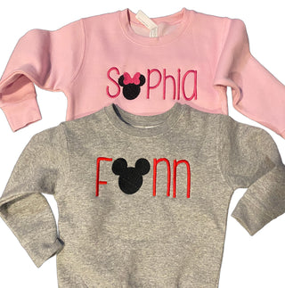Mouse Ears Name Sweatshirt