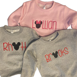 Mouse Ears Name Sweatshirt