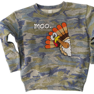 Turkey Embroidered Camo Sweatshirt