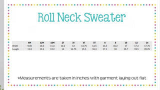 Personalized Roll Neck Sweater