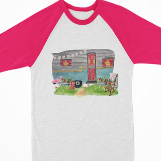 Watercolor Raglan - Camper