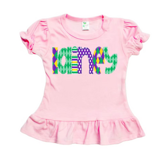 Mardi Gras Name Tee