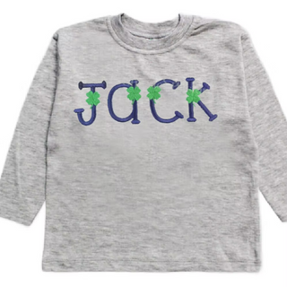 Clover Embroidered Name Tee