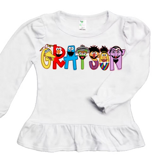 Character Alpha Long Sleeve Name Tees