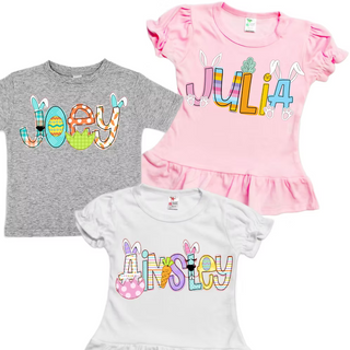 Easter Name Tees Personalized