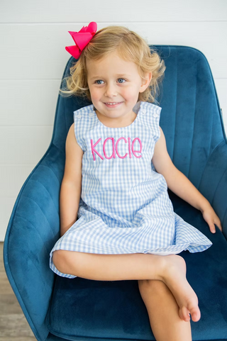 Gingham Monogrammed Jumper