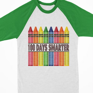 Watercolor Raglan - 100 Days Smarter Crayons