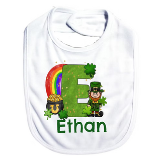Personalized St Patricks Day Name Bib