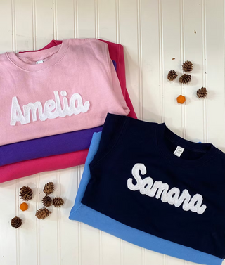 Felt Lettered Personalized Sweatshirt