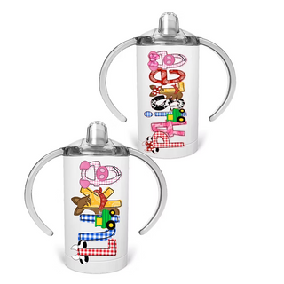Farm Alphabet Soup Personalized Sippy Cup