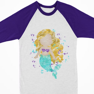 Watercolor Raglan - Mermaid