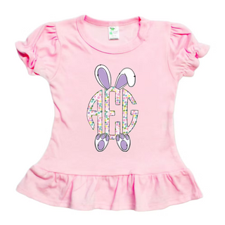 Easter Monogram Bunny Tee
