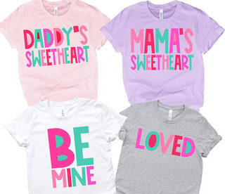 Valentine's Saying Tees Kids