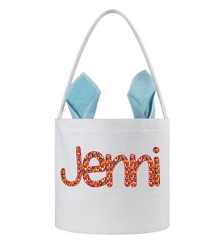 Personalized Rabbit Ear Easter Buckets