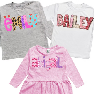 Valentine Name Tees