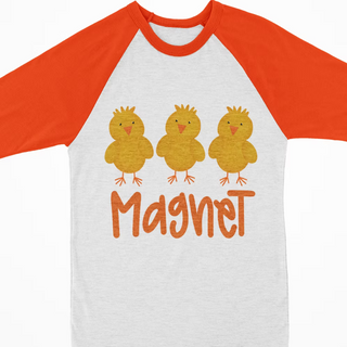 Watercolor Raglan - Chick Magnet