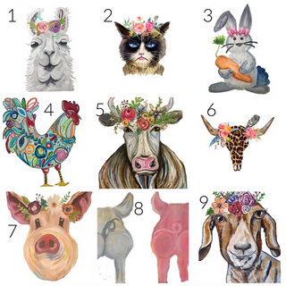 Farm Animal Personalized Bib