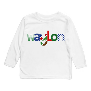 Alphabet Soup Long Sleeve Name Tee