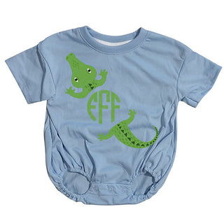 Monogram Alligator Personalized Graphic Bubble