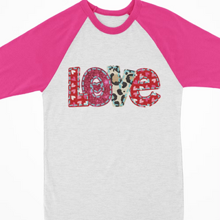 Watercolor Raglan - Valentine LOVE