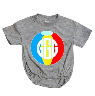 Monogram Beach Ball Personalized Graphic Bubble