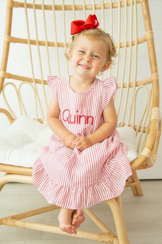 Girls Seersucker Dress