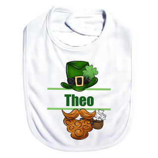 Personalized St Patricks Day Name Bib
