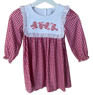 Cowgirl Boots Embroidered Dress