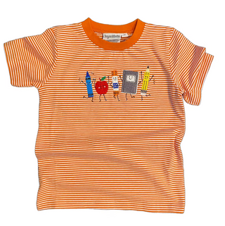 School Supplies Embroidered Tee