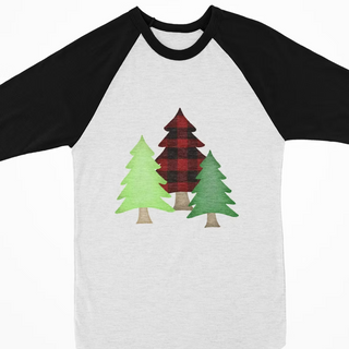 Watercolor Raglan - Forest Trees