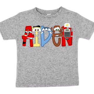 Character Alpha Short Sleeved Name Tees