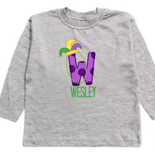 Mardi Gras Name Tee