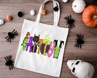 Personalized Trick or Treat Tote