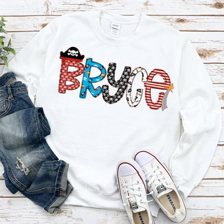 Summer Themed Alphabet Soup Name Tees