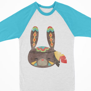 Watercolor Raglan- Rabbit