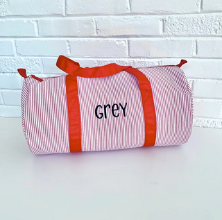 Seersucker Duffle Bag