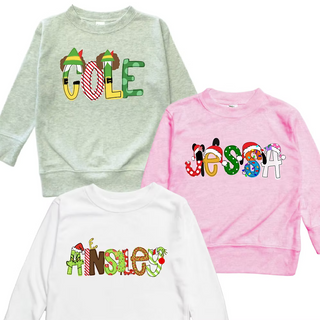 Character Holiday Name Tees | 6 Character Alphas
