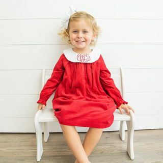 Monogrammed Bishop Dress