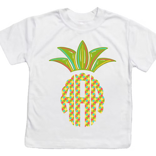 Monogram Pineapple Personalized Graphic Tee