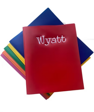 Embroidered Folders - 6 for $38