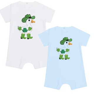St Patricks Day Goose Romper