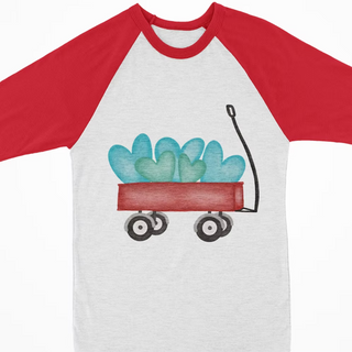 Watercolor Raglan - Valentine Wagon