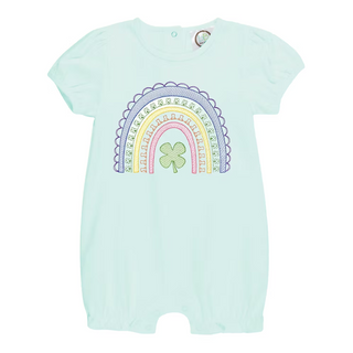 Clover Rainbow Embroidered Romper