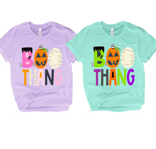 Boo Thang Halloween Sayings Tees