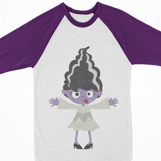 Halloween Raglan Ms. Frankenstein