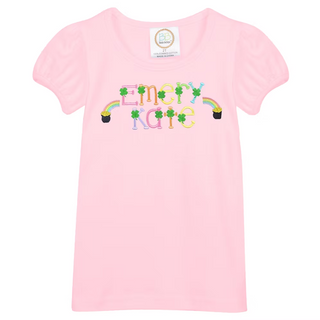 Rainbow Clover Embroidered Name Tee