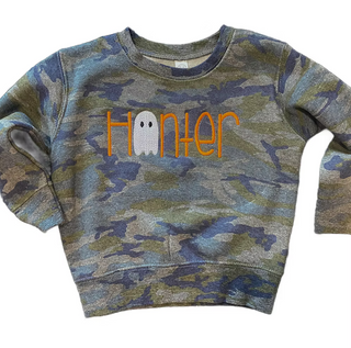 Ghost Embroidered Name Sweatshirt