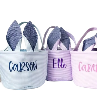 Embroidered Easter Bucket