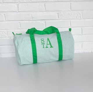 Seersucker Duffle Bag