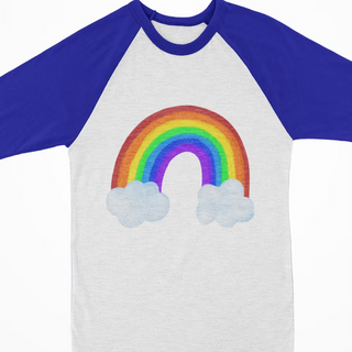 Watercolor Raglan - Rainbow